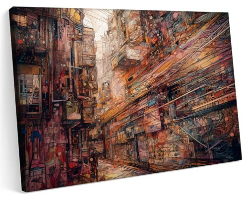 Printonia Leinwandbild m Bild auf Leinwand 70x50 New York USA Amerika Kunst wie Gaudi