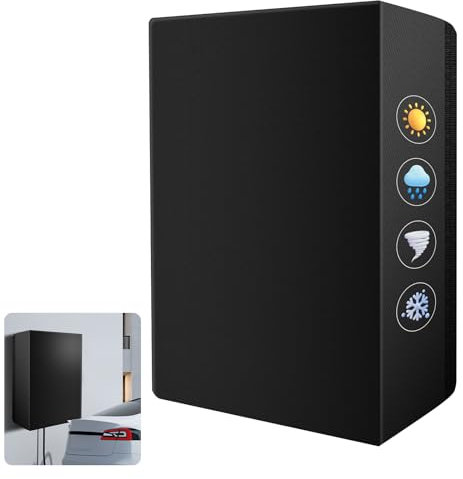 YedZen Wallbox Wetterschutz, 420D Oxford-Stoff 40x30x20cm Wallbox Wandmontage Wetterschutzdach für E-Auto-Ladestation Wandmontage, Weatherproof Abdeckung Schutzhülle für Wallbox E-Auto- Ladestation