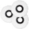 3 Pack Mop Heads Replacement for 360° Spin Mop – Heads for Easy Cleaning – Perfect for Wet and Dry Floors