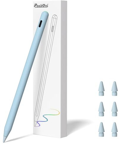 Pencil 2nd Generation for iPad 2018-2024 with Magnetic Wireless Charging Compatible with Apple iPad Pro 13”(M4)/12.9”/11”,iPad Air 6(M2)/5/4/3,iPad mini 7(A17 Pro)/6/5,iPad10/9/8/7/6 Blue