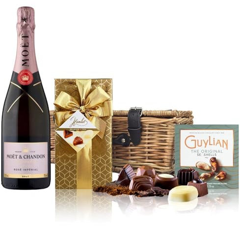 Moet & Chandon Rose Imperial Champagne and Chocolates Hamper 75cl 12.5% abv