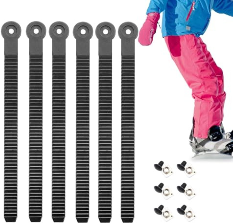 Patifirst Cinghie per Attacchi da Snowboard - Alta Elasticità con Viti,Sostituzione Legatura Con A Per Snowboard,Per Donne Uomini Ragazzi