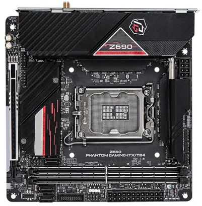 motherboard Fit For ASRock Z690 PHANTOM GAMING-ITX/TB4 supporta socket LGA1700 I9-14900K I5-12400F CPU 4xDDR5 USB3.2 Gen2 M. PCIe5.0