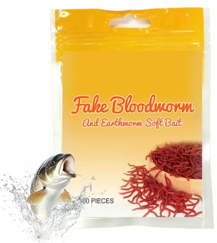 Bsbkoj Black-Bass Kunstwurm, wiederverwendbar, Kunstköder, Fischköder, Forelle, Vasenwürmer, für Forellen, Schwarzbarsch, Karpfen, Lachs, Wels, See, Fluss, , Kajak Rive