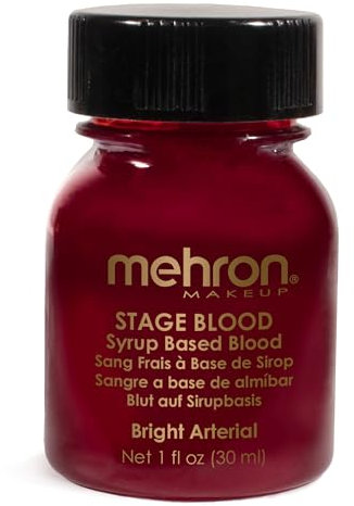 Mehron Stage Blood avec pinceau - Bright Aterial (30 ml)