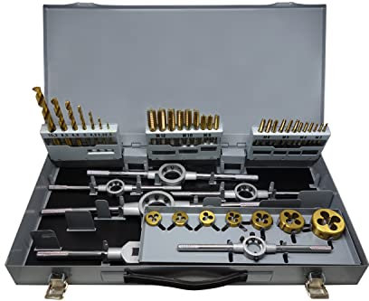 PAULIMOT Gewindeschneid-Set 44-teilig M3 - M12 titanbeschichtet