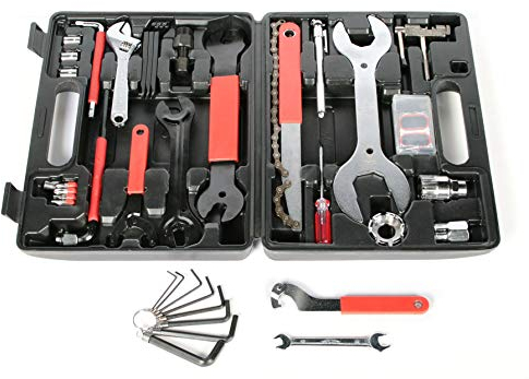 BIKE ORIGINAL - Mallette Outils Vélo 37 Pièces - Entretien et Réparation - Clés Allen, Dérive-Chaîne, Démonte-Pneus, Fouet à Chaîne - Compacte et Transportable - Idéale Cyclistes et Mécaniciens