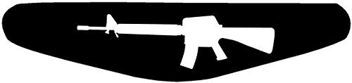 Autocollant pour barre lumineuse de manette PlayStation PS4 Motif au choix M 16 Sturm Gewehr (schwarz) noir