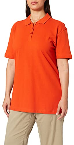 CliQue Damen Regular Fit Poloshirt,Orange (Blood Orange), 38 EU (Herstellergröße:Medium)