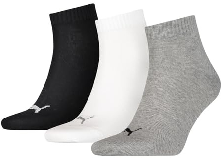 PUMA Herren Damen Quarter Sport Socken 9P