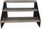 3 Stufen Standtreppe Stahltreppe freistehend Breite 90cm Höhe 63cm Anthrazitgrau/Robuste Außentreppe/Stabile Industrietreppe für den Außenbereich