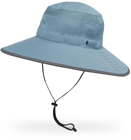 Sunday Afternoons Latitude Hut, Sonnenhüte für Herren, Damen, LSF 50+, breite Krempe, Fischer-Sonnenhut mit UV-Schutz, verstaubar, Sommer, Strand, Wandern, Boonie, Safari-Bush-Kappe, Blaustein, Größe