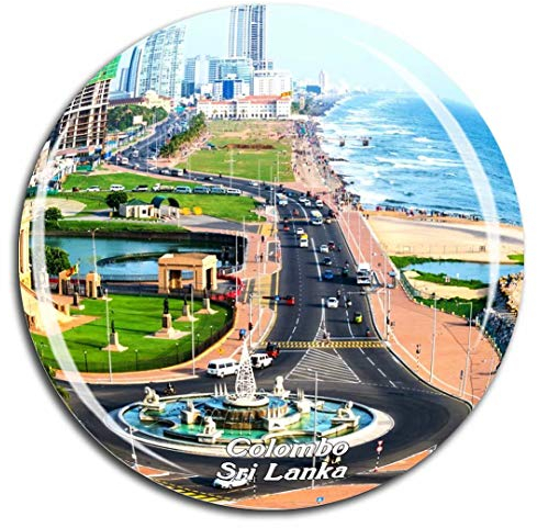 Weekino Galle Face Green Colombo Sri Lanka Kühlschrankmagnet 3D Kristallglas Tourist City Travel Souvenir Collection Geschenk Strong Refrigerator Sticker