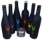 Vino a Ciegas Set de 6 Cache-Bouteilles pour Dégustation à l’Aveugle - Pochettes Opaques Réutilisables pour Dégustation à l’Aveugle - Chaussettes Noires Étirables, Bouteille de 75cl