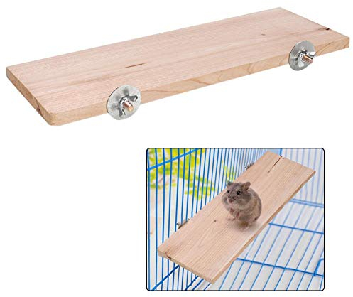 Hamster Plattform Rechteck Naturholz Ständer Plattform Pet Pedal Board Käfig Kauen Spielzeug Kleintiere Lebensraum Dekor für Maus Chinchilla Chipmunk Ratte