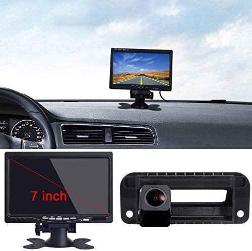 【1280 * 720 Pixel 1000TV Linien Rückfahrkamera Kit】7 Zoll TFT LCD Bildschirm Auto Monitor + HD Auto Rückfahrkamera für Mercedes Benz W204 S204 C-Klasse W212 C180 C200 C260 C300 2011 2012 2013
