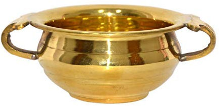 Aatm Brass Handicraft Water Decorative Bowl Urli for Home Decor (Dia 10 cm)