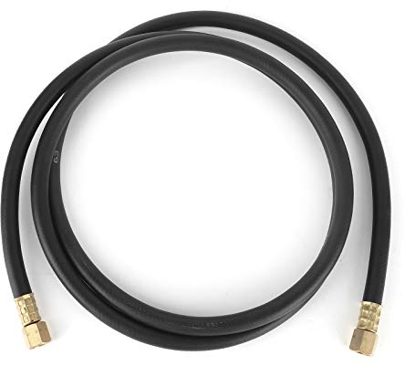 Gummigasschlauch für Druckluft ickoff Argon, 2 m Gasschlauch MIG/MAG-Verbindunkabel mit G1/4-Gewinde