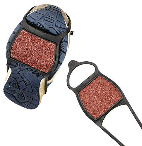 QYC Anti Rutsch Schuhspikes, Einfache Steigeisen, Matte Doppelseitig Schuhüberzug, Geeignet für Altere Menschen und Kinder, um in der Schneesaison Auszugehen, 35-43 Sohlen Sind Verfügbar, EIN Paar