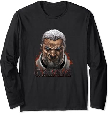 Marvel X-Men Cable Portrait Long Sleeve T-Shirt