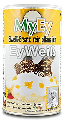 MyEy EyWeiß, Eiweiß-Ersatz, vegan, natürlich & voll aufschlagbar, mit pflanzlichen Proteinen, glutenfrei, 2er Pack (2 x 200g)