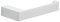 Gedy Porte-Papier Toilette G-Kuala Lumpur Blanc Verre Laiton