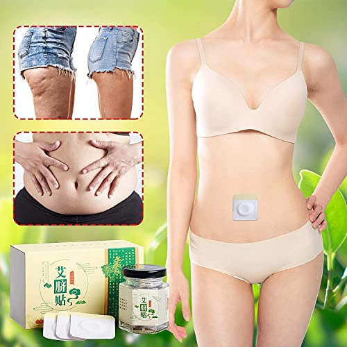 Mugwort Navel Sticker, Belly Waist Control Relieve Stress Sleep Better Tool and Natural Herbal Perfecting Body Line for Men,Women