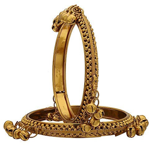 Aport Presents Designer Ghungroo Nieten Armband Armreifen Für Frauen & Mädchen - Set Von 2#Aport-3201