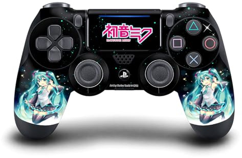 Head Case Designs Offizielle Hatsune Miku Nachthimmel Grafiken Vinyl Haut Gaming Aufkleber Abziehbild Abdeckung kompatibel mit Sony PlayStation 4 PS4 DualShock 4 Controller