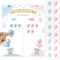BETESSIN 40pcs Pegatinas Revelación de Genéro Etiquetas Gender Reveal+1pc Cartel para Votación Revelación de Sexo Bautizo Materiales para Decoración Revelación Niño Niña