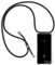 ZYIMOU für iPhone 8 Plus/iPhone 7 Plus Hülle mit Band, Handyhülle Handyband Hülle mit Kette Schutzhülle Kordel zum Umhängen Transparent Weich TPU Silikon Bumper, Schwarz