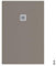 Linph - piatto doccia mod. estasi rettangolare tortora - cm 70 x 80