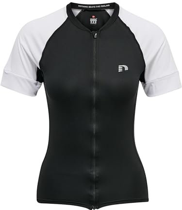 newline Women's Womens CORE Bike Jersey Shirt, Schwarz, S