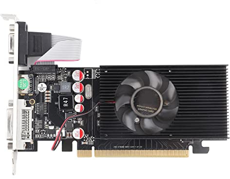 AYNEFY Scheda Grafica Silenziosa, Scheda Video Desktop GT210 1G a 64 Bit, Scheda Grafica per Computer Desktop da Gioco, Scheda Video Desktop Accessori per Computer Efficienti PCI