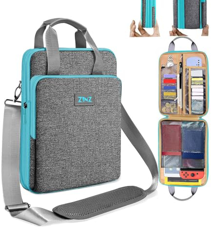 ZINZ Slim & Expandable Case 12.9 13 inch Travel Laptop Shoulder Bag for MacBook Air 13 M3/M2/M1, MacBook Pro 13 M2/M1, iPad Pro 12.9/13/11, iPad Air 13,L02G02