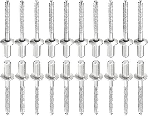 DTGN 4.8mm x 11mm (DxL) Aveugle Rivets - 25Paquet - Bien pour Machines Assemblage - 304 Inox Acier Dôme Fermé Fin Rivet