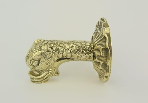 Clever-Deko antiker Wasserpeier Messing Vollguss 1/2 Zoll Innengewinde Drachenkopf Fischkopf Speier