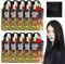Satywig Hair Color,Plant Extract Non-damage Hair Dye Cream,Plant Hair Dye,Multi-Plant Hair Dye Cream,Fruit Plant Hair Dye Shampoo,Plant Hair Color Cream,Dye Hair Shampoo for All Hair (Natural Black)