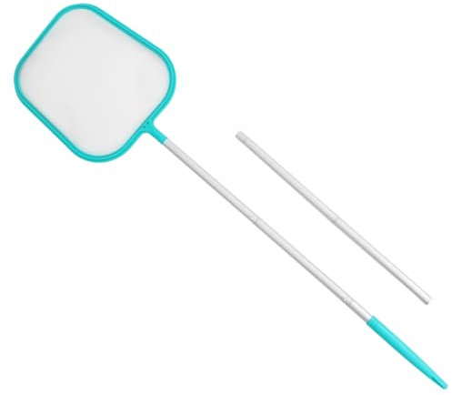 Parliky Schwimmbecken Kescher Mit Feinem Netz Multifunktionales Reinigungswerkzeug Für Pool Und Teich Zum Entfernen Von Schmutz Und Pflanzen Leicht Und Langlebig