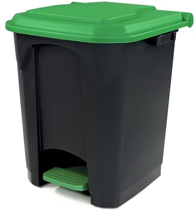 SOTUFAB PLAST Poubelle à pédale 50L Tri Sélectif (Vert)