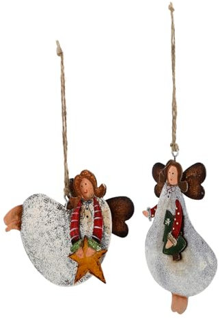 Alipis Eisen Weihnachtsengel Weihnachtsbaum Dekorationen Ornament