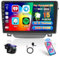 Hikity 2+64GB Pantalla Android para Hyundai i30 2011-2015 Inalámbrico Carplay Android Auto, 9 Pulgadas Pantalla Táctil Estéreo Autoradio Bluetooth con WiFi GPS EQ FM/RDS SWC Cámara Trasera