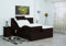 Boxspringbett Lapi 240x220, VS-Dunkel Braun, 7-Zohnen Taschenfederkernmatratze, Ergoflex - Inklusive Aufbau - Deutscher Hersteller