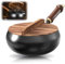 MIUUIPI Geschmiedete Unbeschichtete Eisenpfanne, 24 cm Durchmesser, Handgefertigter Wok, Großer Bauchtopf für Verschiedene kulinarische Stile und Rezepte, für Gasherd Und Induktionsherd