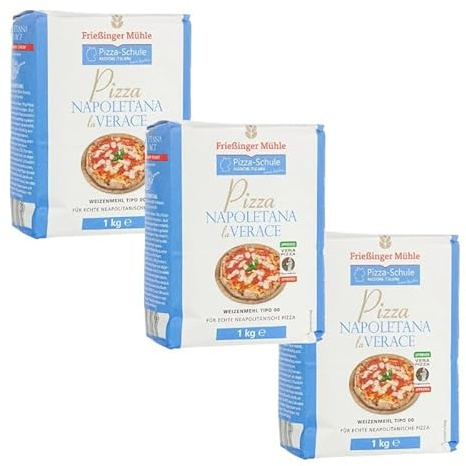 Frießinger Mühle Napoletana La Verace Pizzamehl Tipo 00 1 kg (3er Pack)