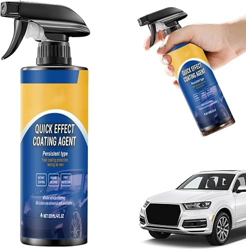 Quick Effect Coating Agent for Car, 3-en-1 Efficient Coating Renewal Spray, Nano Auto Coating Agent Sprays Combines Reparieren, Autopolitur Kratzer Entfernen (1)