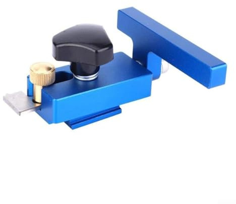 Besttoolifes Adjustable Fence Limit Stop for Table Saw, for Mitre Track Stopper with Flip Lock, Aluminum Alloy T-Track Woodworking Tool Accessory for Fence Flip(45 Type)