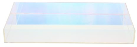 FUTUREORYY Plateau de Rangement Rectangulaire en Acrylique Coloré Plateau de Présentation pour Bureau et Maison Organiseur Multifonction pour Cosmétiques et Bijoux Accessoire Décoratif