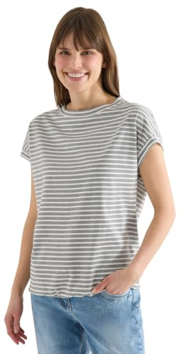 Damen Kurzarm T-Shirt mit elastischem Saum