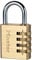Master Lock 604EURD Cadenas à combinaison aluminium finition laiton 40 mm Anse 26 mm Or